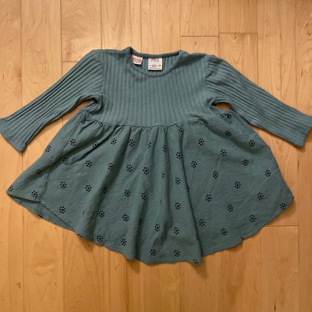 Zara 9-12 mo long sleeve dress